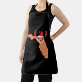 FLORIDA Christmas Hat Antler Red Nose Reindeer Schürze (InSitu)