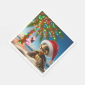 FLORIDA CHRISTMAS PARTY NAPKINS SERVIETTE (Ecke)