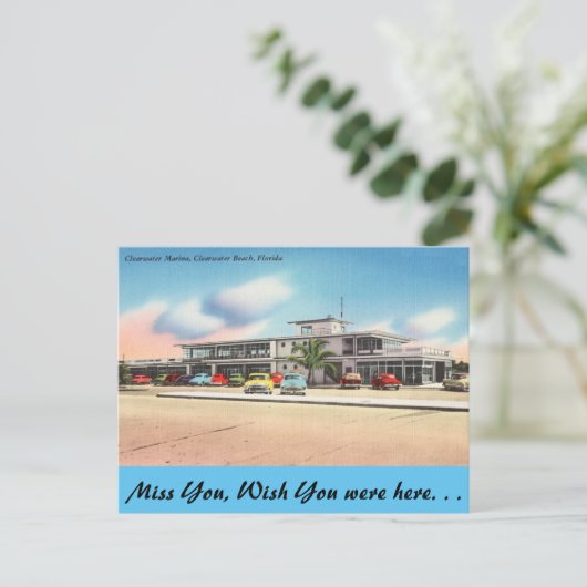 Florida, Clearwater Marina, Clearwater Beach Postkarte (Stehend Vorderseite)
