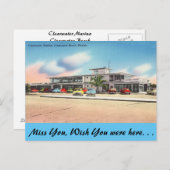 Florida, Clearwater Marina, Clearwater Beach Postkarte (Vorne/Hinten)