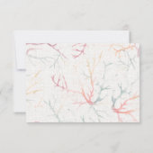 Florida Coastal Beach Watercolor Wedding RSVP (Rückseite)