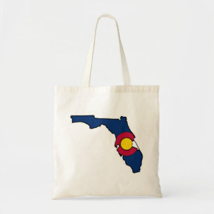 Florida Colorado Fahne wiederverwendbar Totbeutel Tragetasche