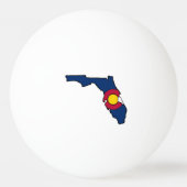 Florida Colorado Tischtennisball (Rückseite)