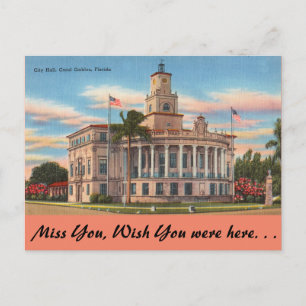 Florida, Coral Gables, Court House Postkarte