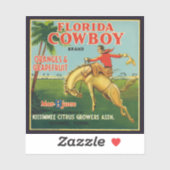 Florida Cowboy Brand Orangen und Grapefruit-Etiket Aufkleber (Blatt)