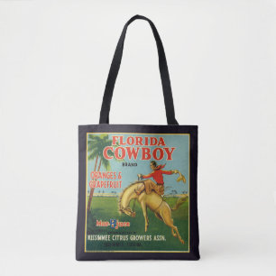 Florida Cowboy Brand Orangen und Grapefruit-Etiket Tasche