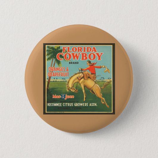 Florida Cowboy Button (Vorderseite)