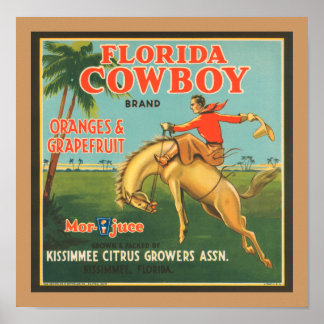 Florida Cowboy Poster