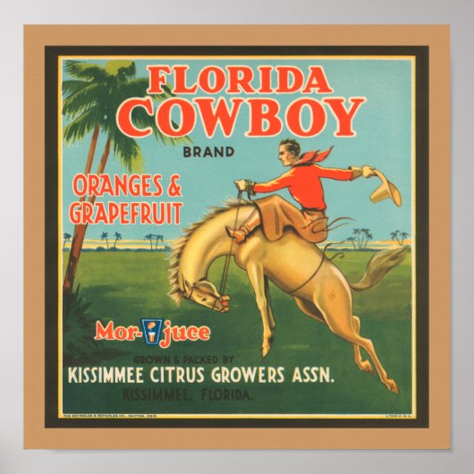 Florida Cowboy Poster (Vorne)