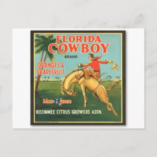 Florida Cowboy Postkarte (Vorderseite)