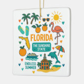 Florida Custom USA Family Trip Halten Sie Weihnach Keramikornament (Links)