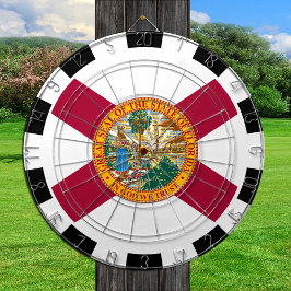 Florida Dartboard USA & Florida Flag / Spielbrett Dartscheibe