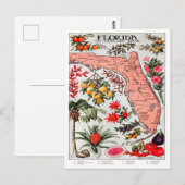 Florida, der Everglade-Staat, Karte (Vorne/Hinten)