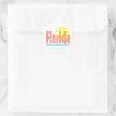 Florida Der Sonnenschein-Staat Runder Aufkleber (Tasche)