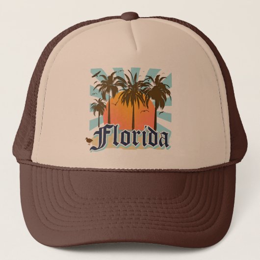 Florida der Sonnenschein-Staat USA Truckerkappe (Vorderseite)