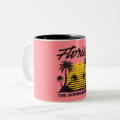 Florida Der Sonnenschein-Staat Zweifarbige Tasse (Vorderseite Links)