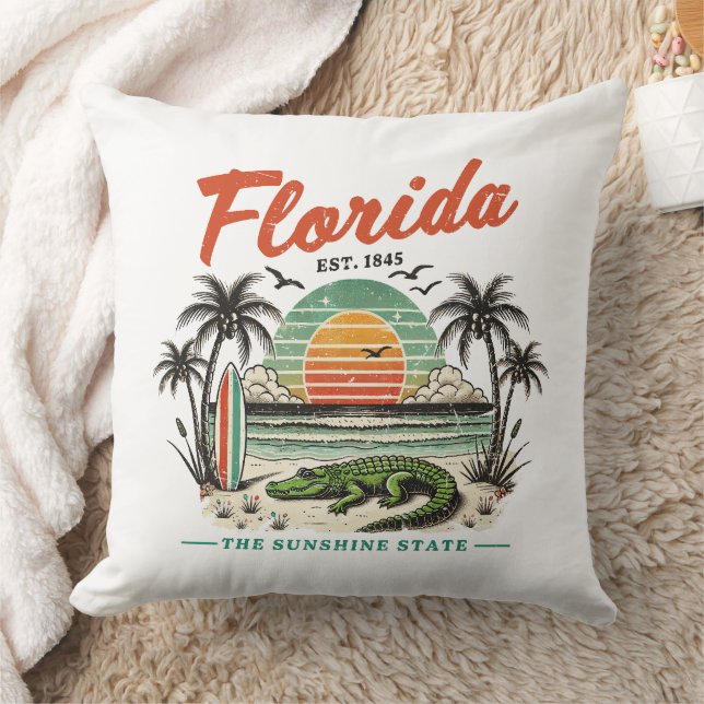 Florida, der Sunshine Staat - Sonnenuntergang Kissen (Decke)