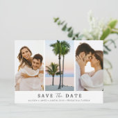 Florida Destination Beach Wedding Foto Save The Date (Stehend Vorderseite)