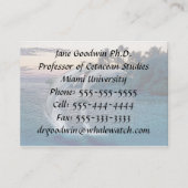 Florida Dolphins Visitenkarte (Rückseite)