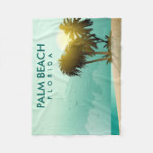 Florida - Editable Illustration Fleecedecke (Vorderseite)