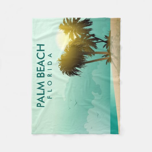 Florida - Editable Illustration Fleecedecke (Vorderseite)