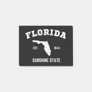 Florida Est 1845 Sonnenschein-Staat Post-it Klebezettel