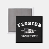 Florida Est, 1845 Sunshine Staat Magnet (Vorderseite/Rückseite)