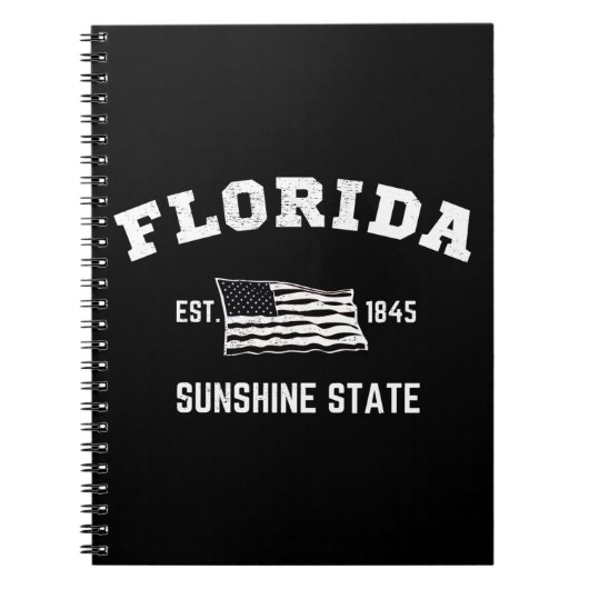 Florida Est, 1845 Sunshine Staat Notizblock (Vorderseite)