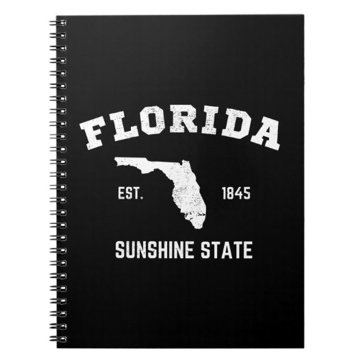 Florida Est 1845 Sunshine Staat Notizblock (Vorderseite)