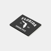 Florida Est 1845 Sunshine Staat Post-it Klebezettel (angewinkelt)