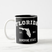 Florida Est 1845 Sunshine Staat Zweifarbige Tasse (Links)