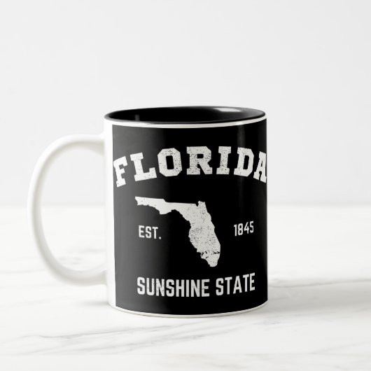 Florida Est 1845 Sunshine Staat Zweifarbige Tasse (Links)