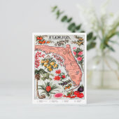 Florida, Everglade Staat Karte (Stehend Vorderseite)