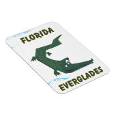 Florida Everglades Alligator Kunst. Magnet (Rechte Seite)