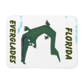 Florida Everglades Alligator Kunst. Magnet (Horizontal)