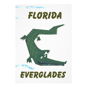 Florida Everglades Alligator Urlaubskunst. Fotodruck