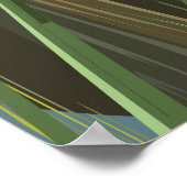 Florida Everglades Cartoon Travel Poster (Ecke)