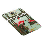 Florida Everglades Cartoon Travel Poster Magnet (Rechte Seite)