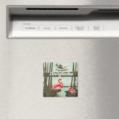 Florida Everglades Cartoon Travel Poster Magnet (In Situ (Geschirrspüler))