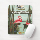 Florida Everglades Cartoon Travel Poster Mousepad (Mit Mouse)