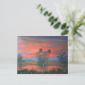 Florida Everglades Fire Sky Postkarte (Stehend Vorderseite)