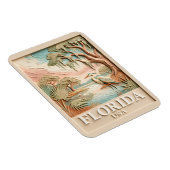 Florida-Everglades-Wildtier-Vogel-Textur-Landschaf Magnet (Rechte Seite)