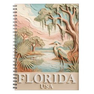 Florida-Everglades-Wildtier-Vogel-Textur-Landschaf Notizblock