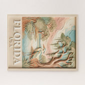 Florida-Everglades-Wildtier-Vogel-Textur-Landschaf Puzzle (Horizontal)