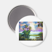 Florida Everglades Wind Magnet (Vorderseite/Rückseite)