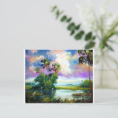 Florida Everglades Wind Postkarte (Stehend Vorderseite)