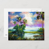 Florida Everglades Wind Postkarte (Vorne/Hinten)