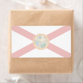 Florida Faint Flag Shipping Label (Insitu)