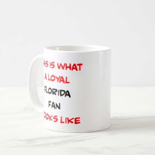 florida fan, loyal kaffeetasse (Vorderseite Links)