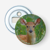Florida Fawn Button Flaschenöffner (Vorderseite)